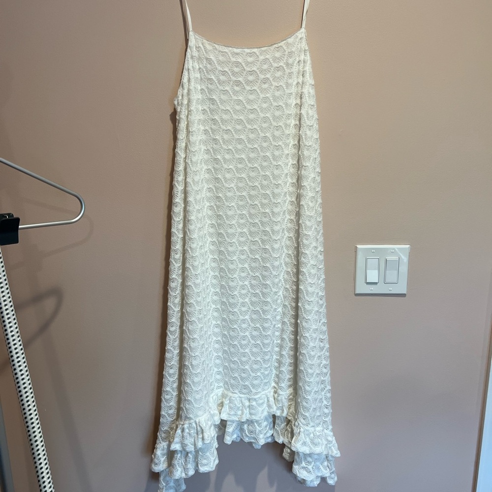 Anthropologie White Lace Dress